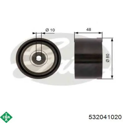 Rodillo tensor correa poli V INA 532041020 precio, desde 31,82 EUR