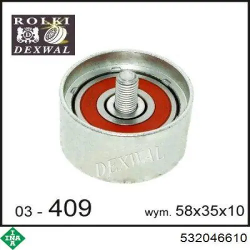 Comprar 532046610 INA Polea correa distribución