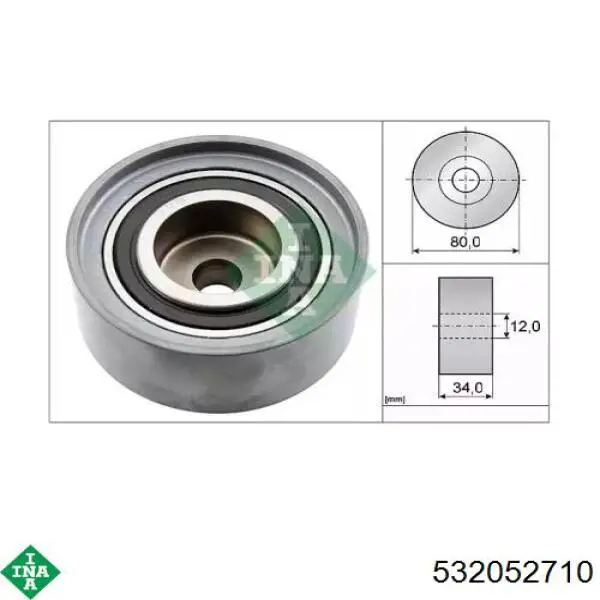 Polea correa distribución INA 532052710 precio, desde 32,72 EUR