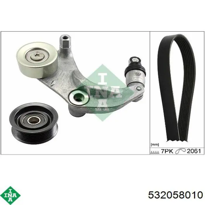 Rodillo tensor correa poli V INA 532058010 precio, desde 33,08 EUR