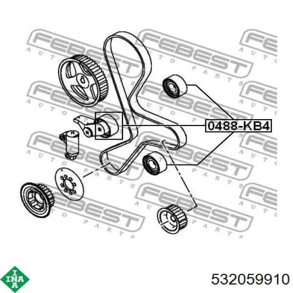 Comprar 532059910 INA Tensor correa distribución