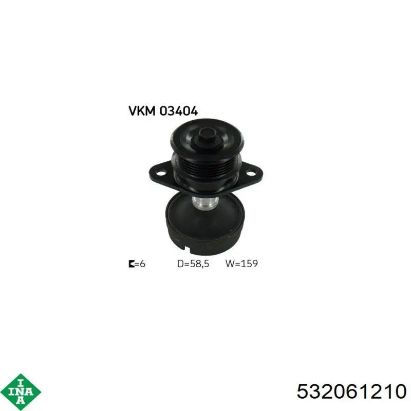 Polea rueda libre INA 532061210 precio, desde 65,54 EUR