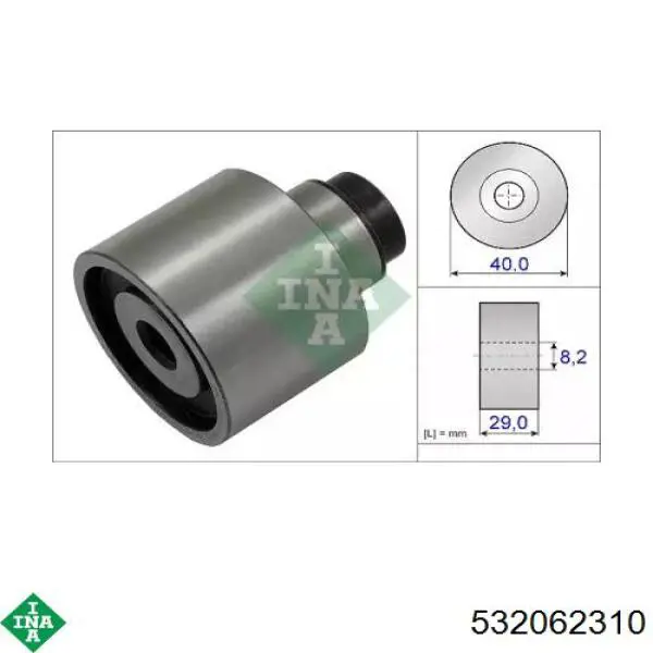 Polea correa distribución 532062310 INA