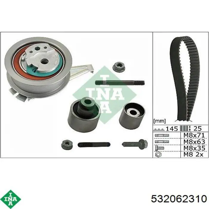 Polea correa distribución INA 532062310 precio, desde 16,64 EUR