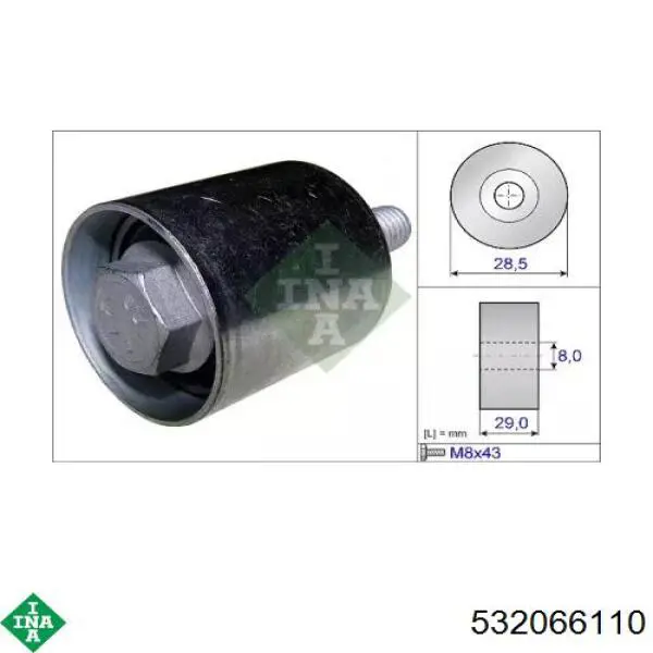 Polea correa distribución INA 532066110 precio, desde 29,34 EUR