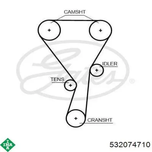Comprar 532074710 INA Tensor correa distribución