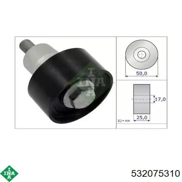 Comprar 532075310 INA Polea correa distribución