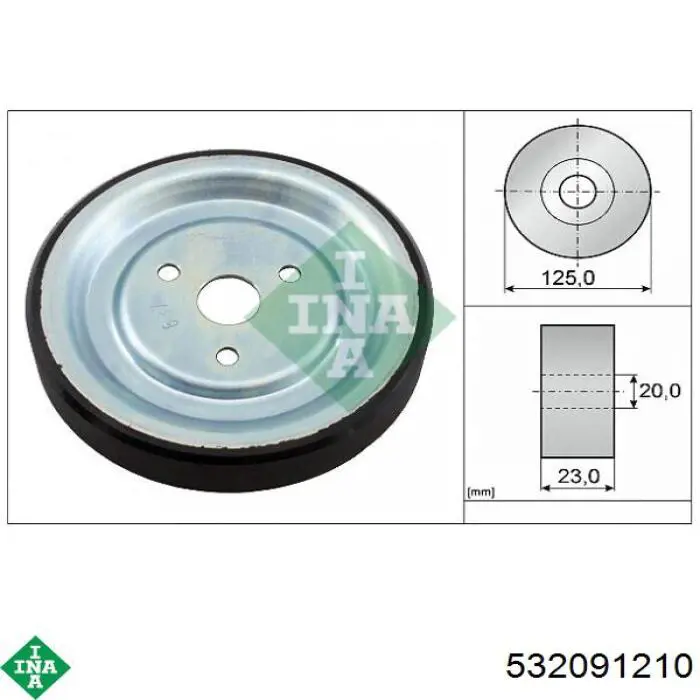 Polea de la bomba de agua INA 532091210 precio, desde 32,98 EUR