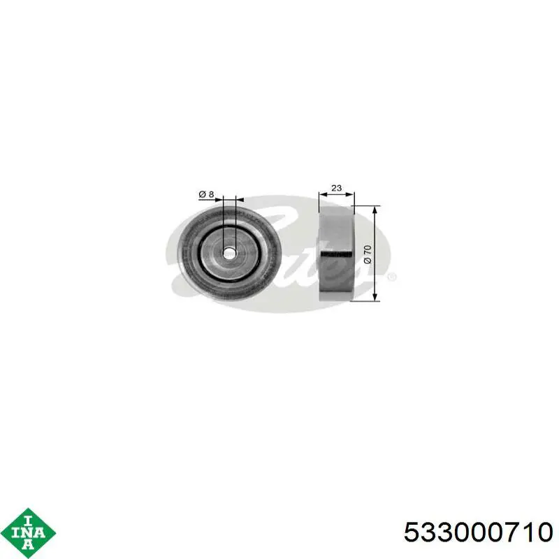 Comprar 533000710 INA Tensor de correa poli V 