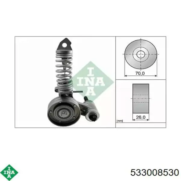 Comprar 533008530 INA Tensor de correa poli V 