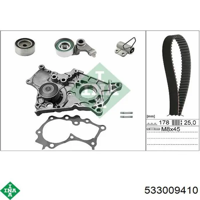 Tensor de la correa de distribución INA 533009410 precio, desde 33,94 EUR