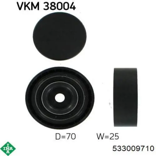 Tensor de correa poli V 533009710 INA