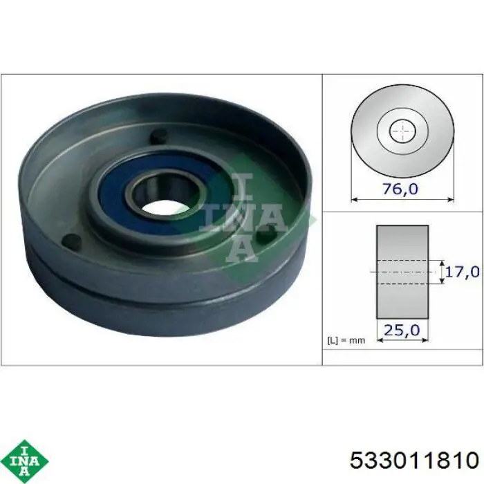 Comprar 533011810 INA Tensor de correa poli V 