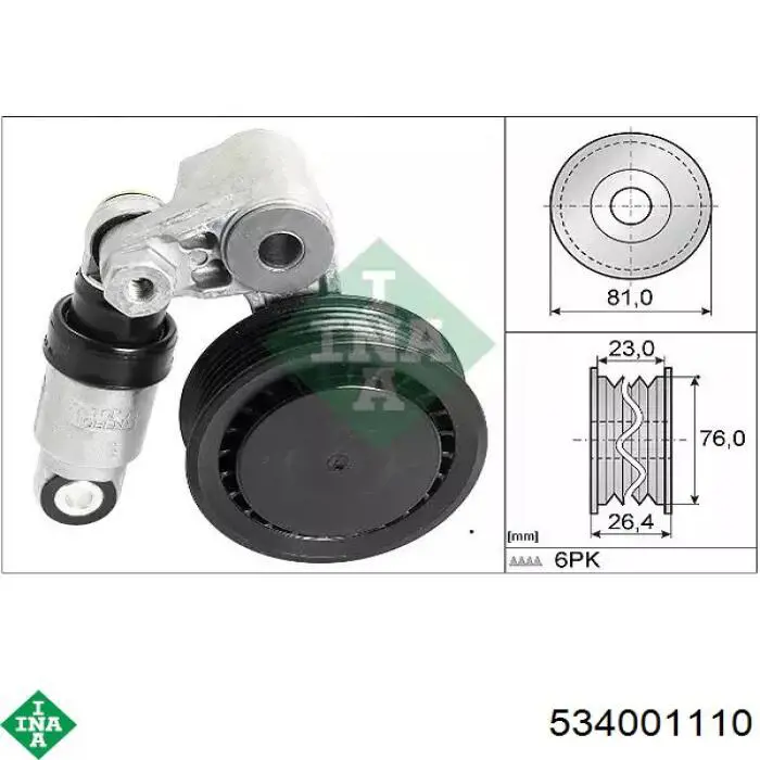 Comprar 534001110 INA Tensor de correa poli V 