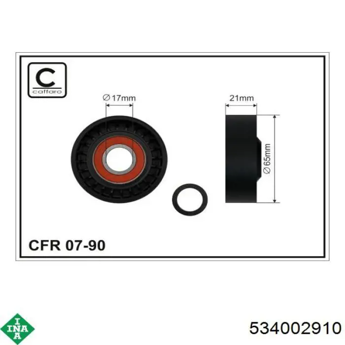 Tensor de la correa trapecial INA 534002910 precio, desde 97,15 EUR