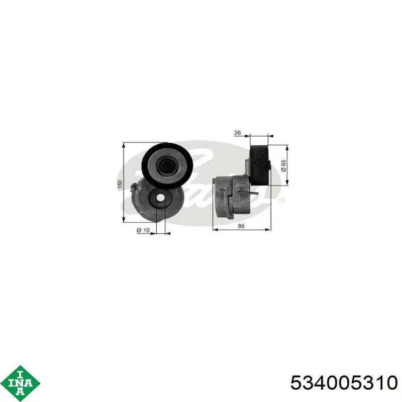 Tensor de la correa trapecial INA 534005310 precio, desde 30,41 EUR