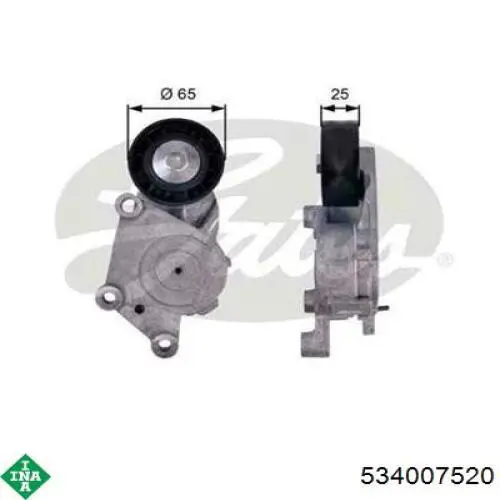 Tensor de correa, correa poli V Peugeot 208 CA, CC