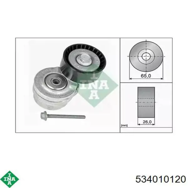 Comprar 534010120 INA Tensor de correa poli V 