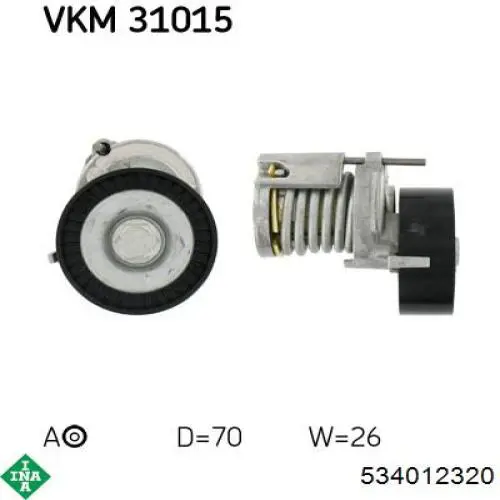 Tensor de correa poli V 534012320 INA