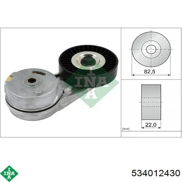 Comprar 534012430 INA Tensor de correa poli V 
