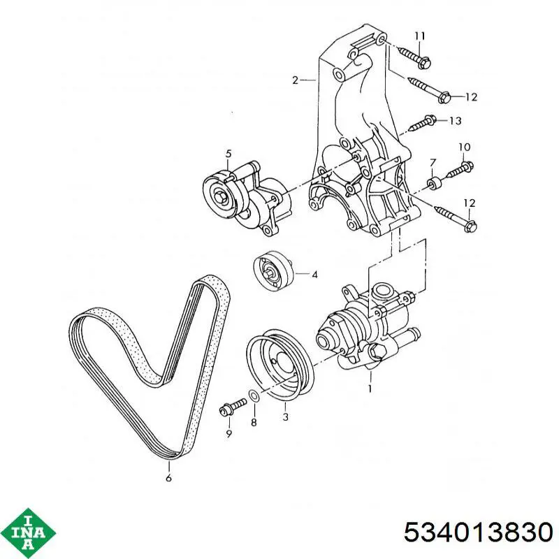 Comprar 534013830 INA Tensor de correa poli V 
