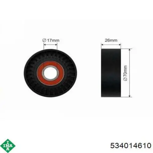 Comprar 534014610 INA Tensor de correa poli V 