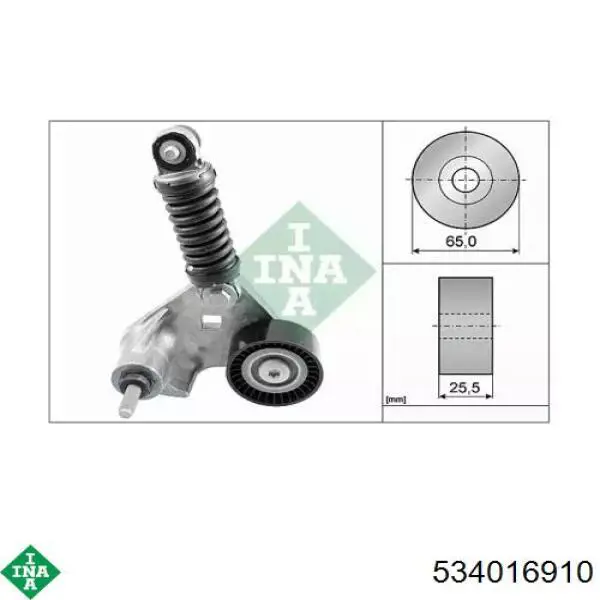 Comprar 534016910 INA Tensor de correa poli V 