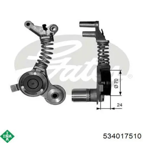 03446 Dexwal Tensor de correa de alternador