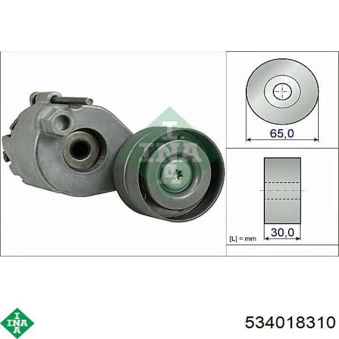 Tensor de correa poli V 534018310 INA