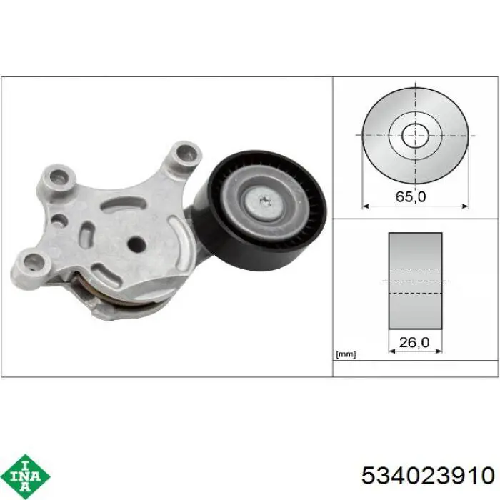 Comprar 534023910 INA Tensor de correa poli V 
