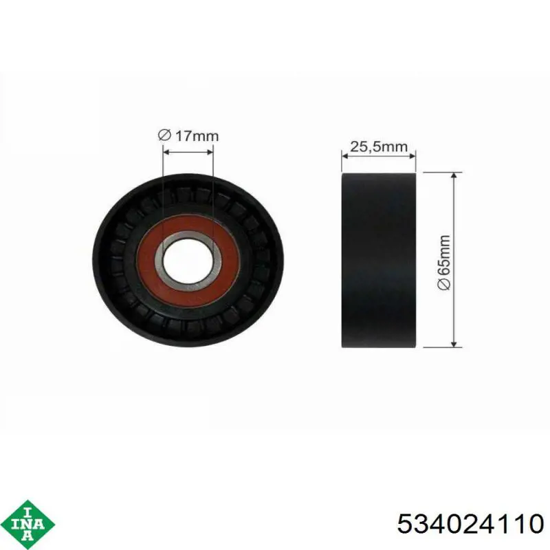 Comprar 534024110 INA Tensor de correa poli V 