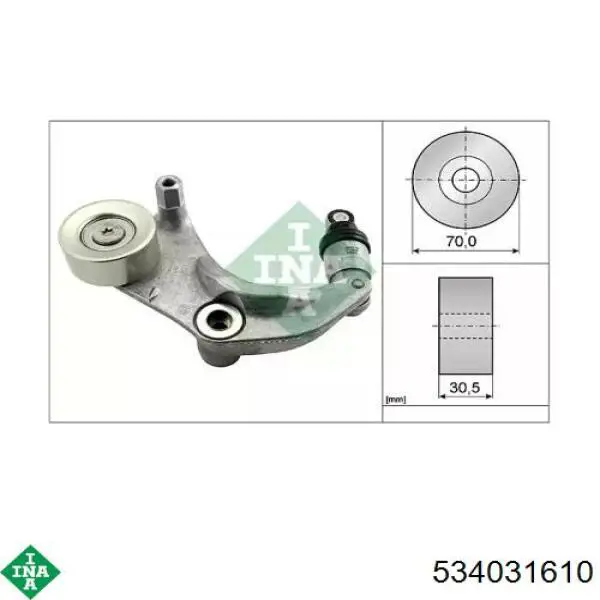 Comprar 534031610 INA Tensor de correa poli V 