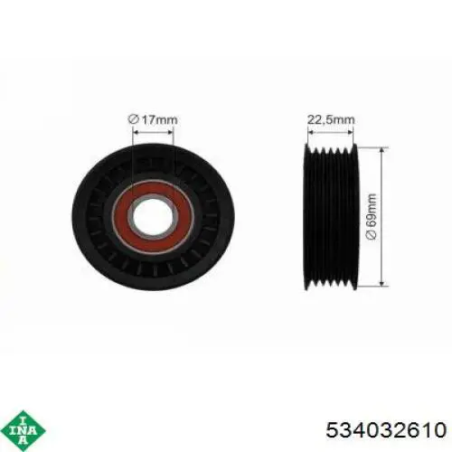 Tensor de la correa trapecial INA 534032610 precio, desde 44,11 EUR
