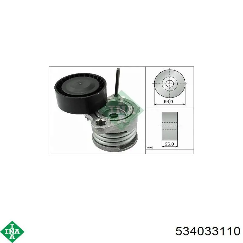 Comprar 534033110 INA Tensor de correa poli V 