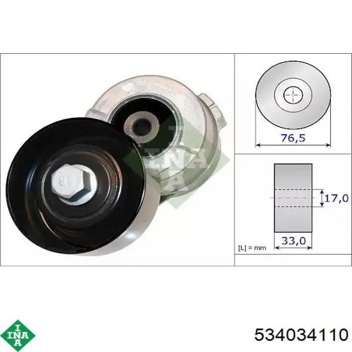 Comprar 534034110 INA Tensor de correa poli V 