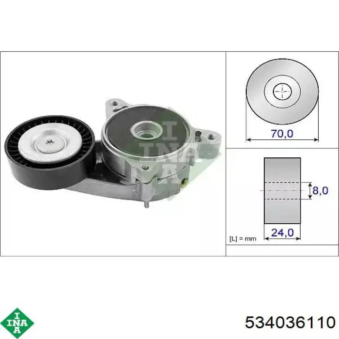 Comprar 534036110 INA Tensor de la correa trapecial