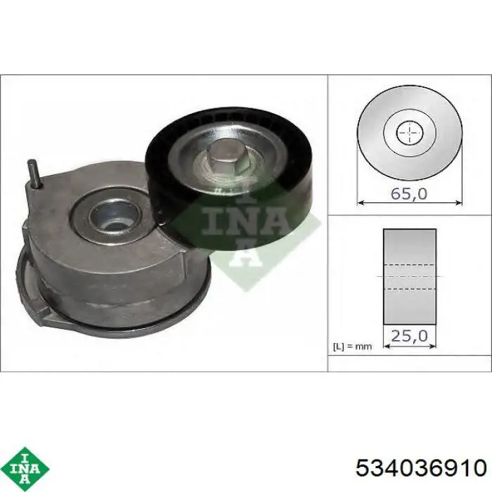 Tensor de la correa trapecial INA 534036910 precio, desde 86,12 EUR