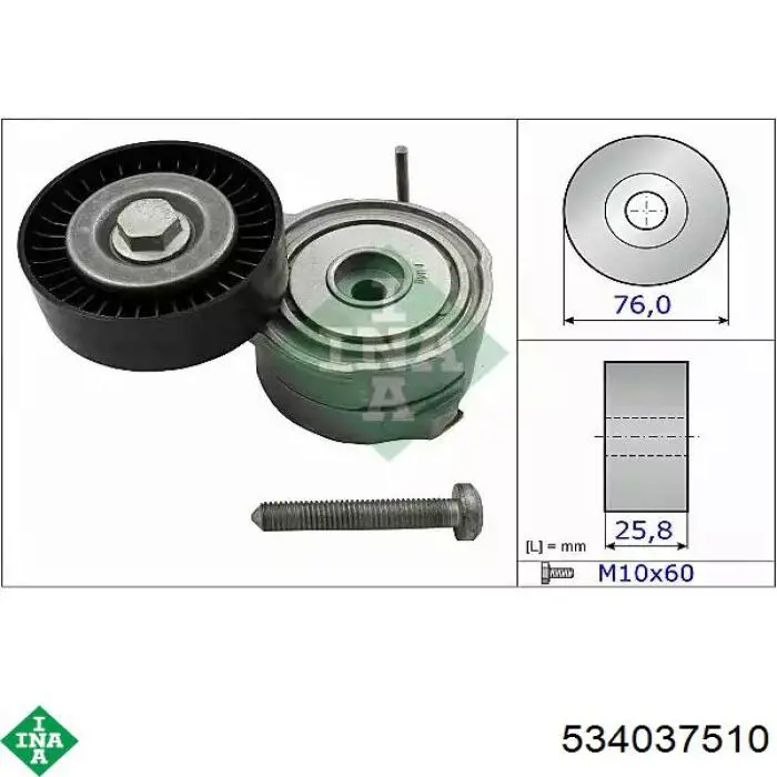 Tensor de la correa trapecial INA 534037510 precio, desde 43,30 EUR