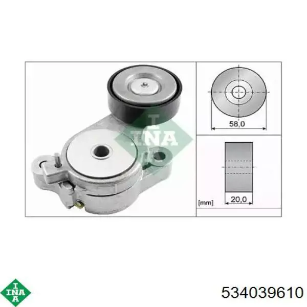 Rodillo, correa trapecial poli V Volkswagen Tiguan 1 5N1, 5N2