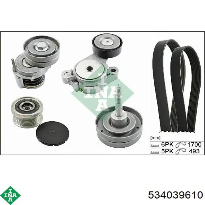 Rodillo, correa trapecial poli V Volkswagen Tiguan 1 5N1, 5N2