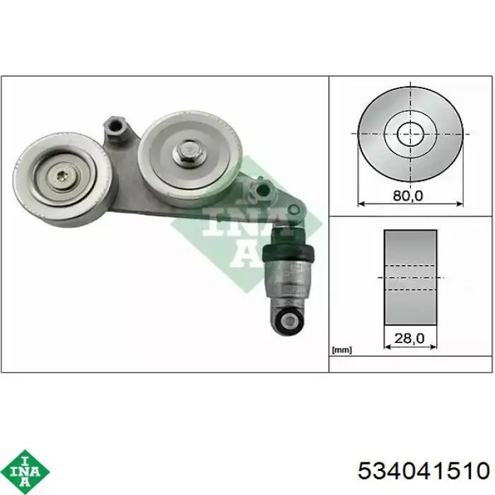 Comprar 534041510 INA Tensor de correa poli V 