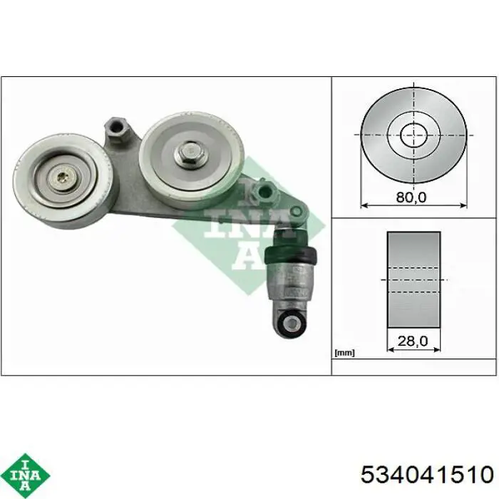 534041510 INA Tensor de correa de alternador