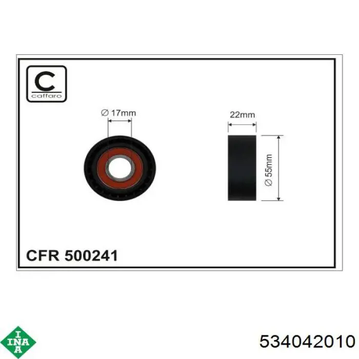 Comprar 534042010 INA Tensor de correa poli V 