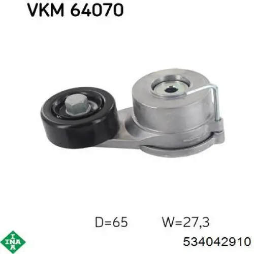 Tensor de correa, correa poli V KIA Sorento 3 C5, UM