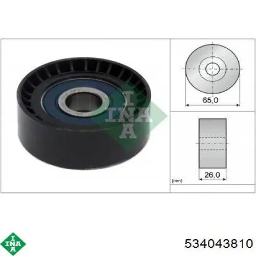534043810 INA Tensor de correa de alternador