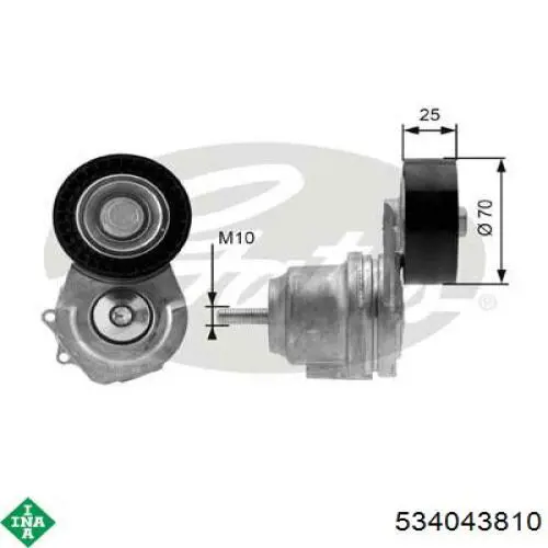 Tensor de la correa trapecial INA 534043810 precio, desde 45,39 EUR