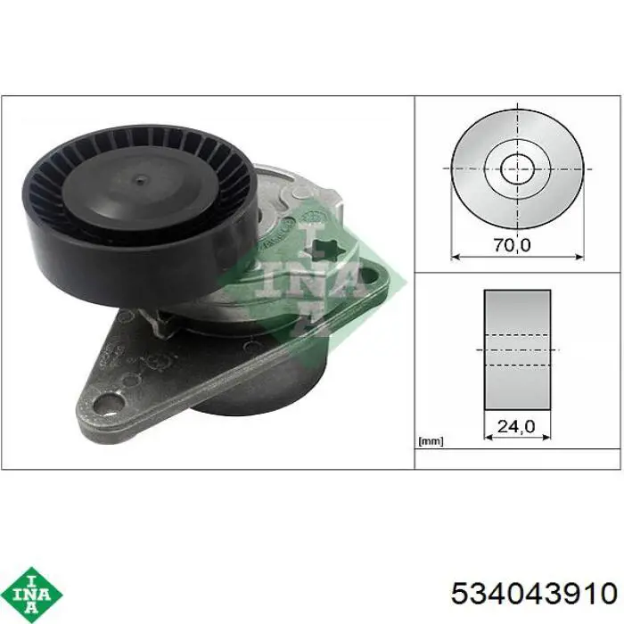 Comprar 534043910 INA Tensor de correa poli V 