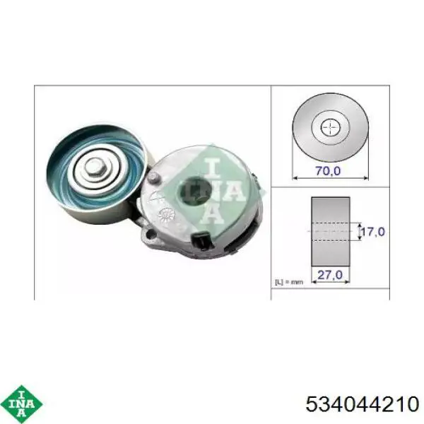 Comprar 534044210 INA Tensor de correa poli V 