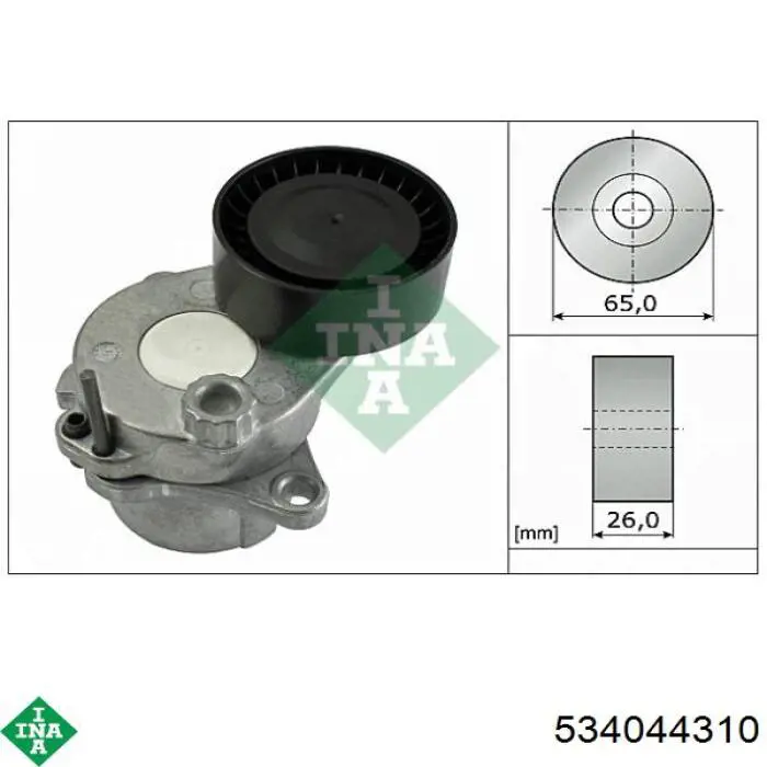 Tensor de la correa trapecial INA 534044310 precio, desde 208,22 EUR