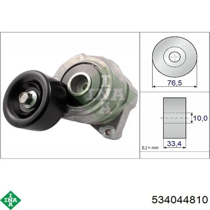 Tensor de correa poli V APV3236 Dayco